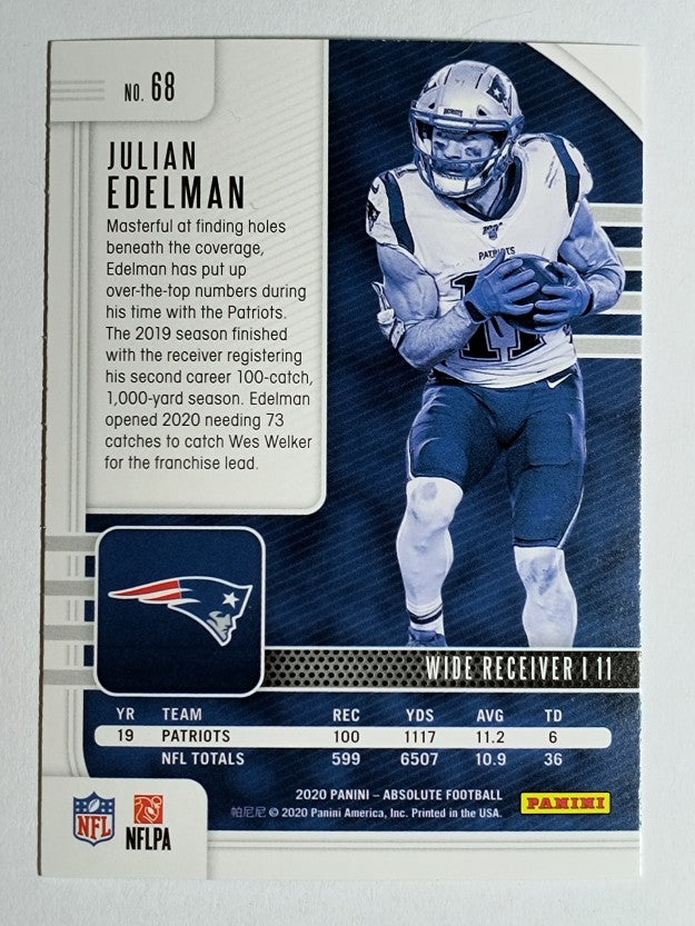 2020 Absolute Red #68 Julian Edelman