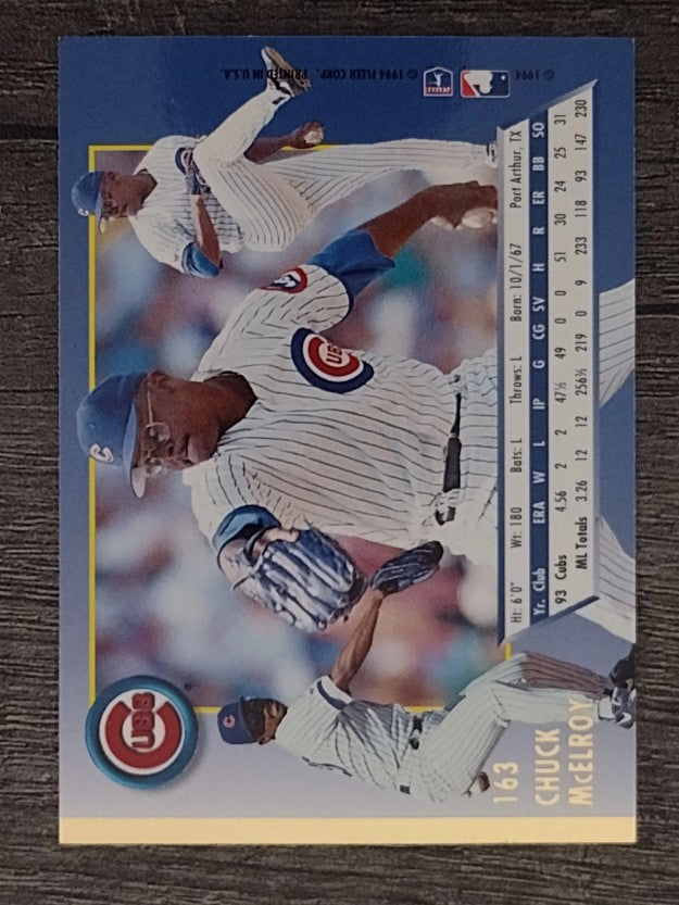 1994 Ultra #163 Chuck McElroy