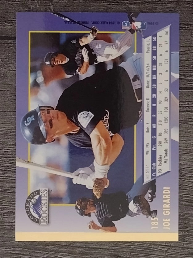 1994 Ultra #185 Joe Girardi