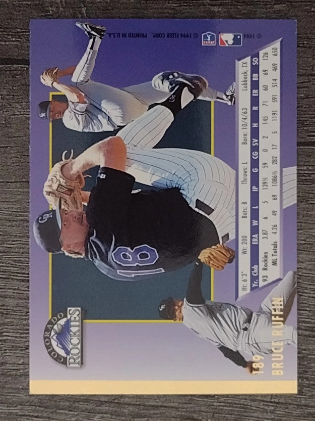 1994 Ultra #189 Bruce Ruffin