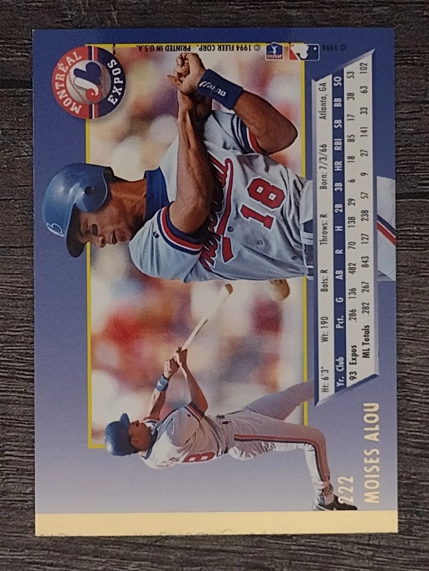 1994 Ultra #222 Moises Alou