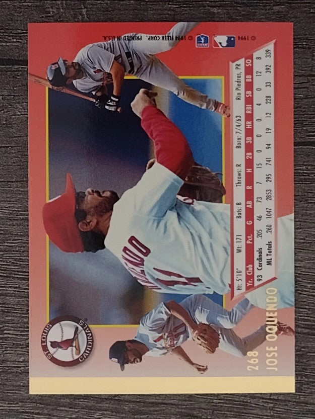 1994 Ultra #268 Jose Oquendo