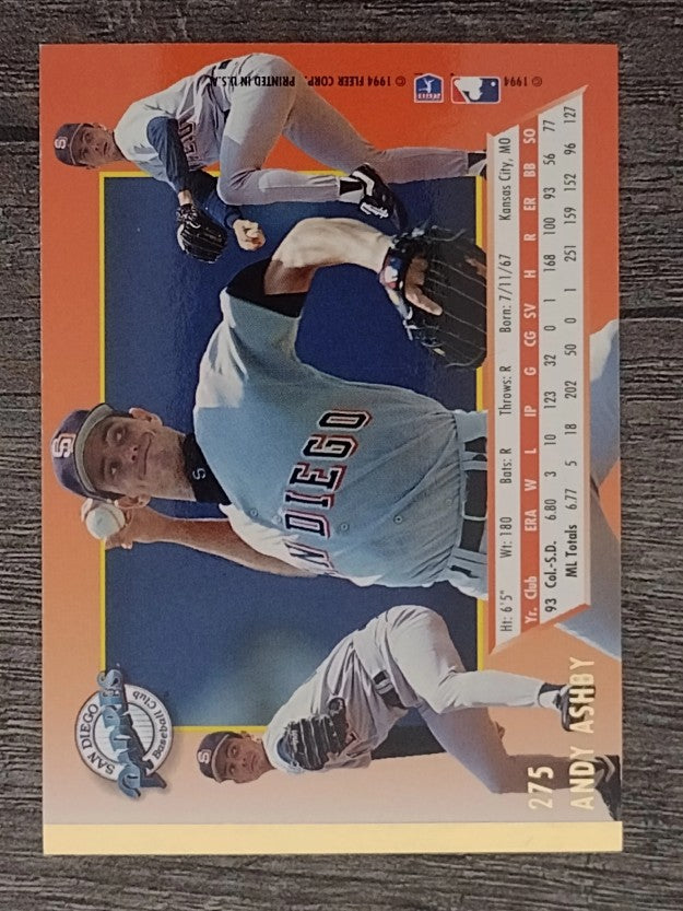 1994 Ultra #275 Andy Ashby
