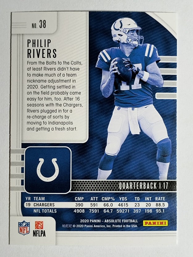2020 Absolute Red #38 Philip Rivers