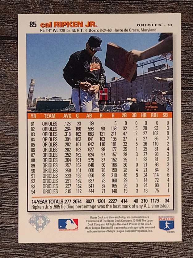 1995 Collector's Choice #85 Cal Ripken