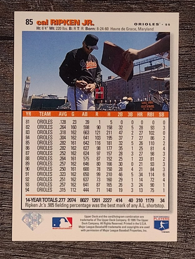 1995 Collector's Choice #85 Cal Ripken