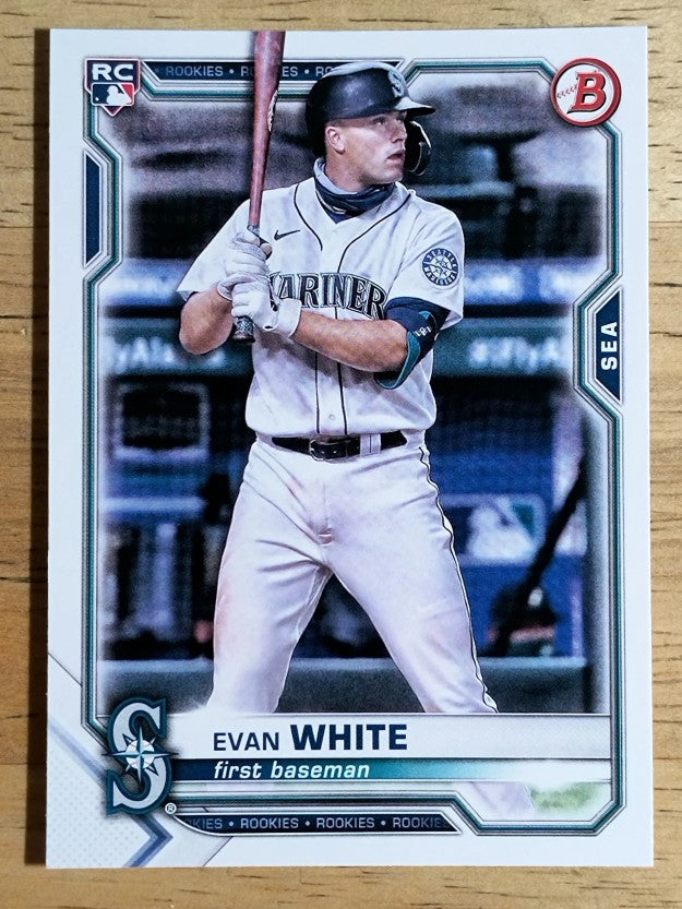 2021 Bowman #89 Evan White RC