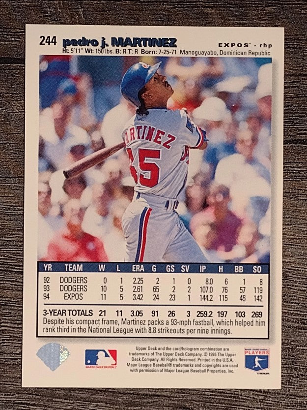 1995 Collector's Choice #244 Pedro Martinez