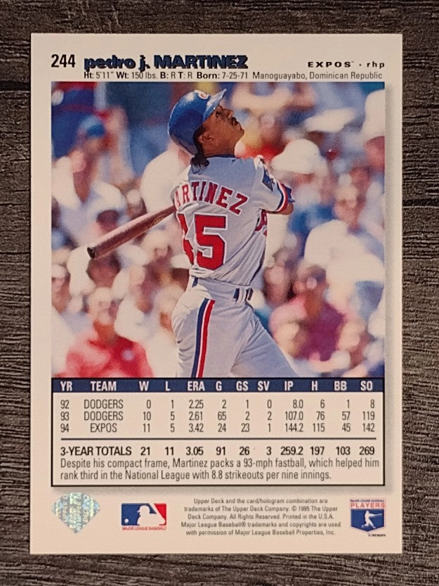 1995 Collector's Choice #244 Pedro Martinez