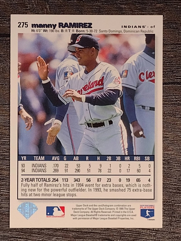 1995 Collector's Choice #275 Manny Ramirez