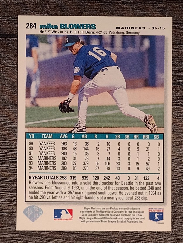 1995 Collector's Choice #284 Mike Blowers
