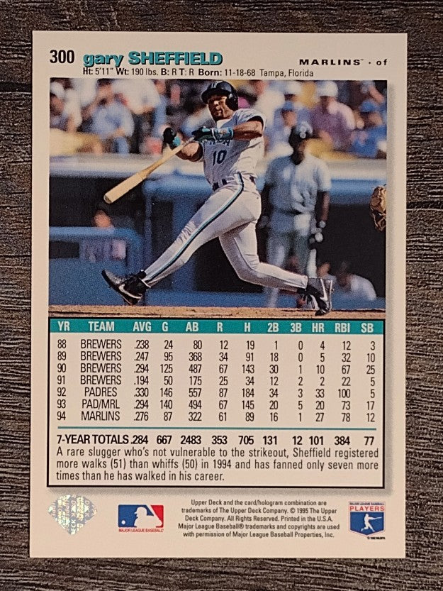 1995 Collector's Choice #300 Gary Sheffield