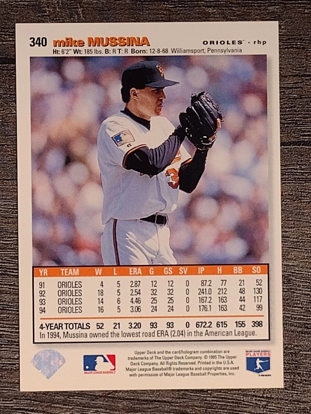1995 Collector's Choice #340 Mike Mussina