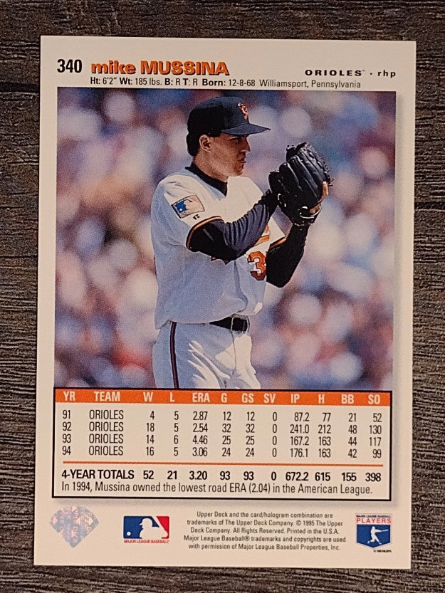 1995 Collector's Choice #340 Mike Mussina