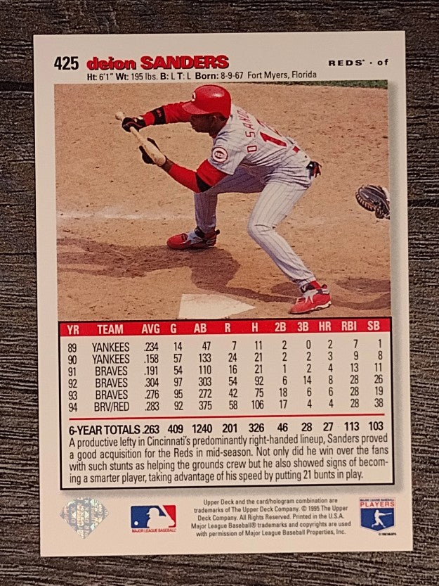 1995 Collector's Choice #425 Deion Sanders