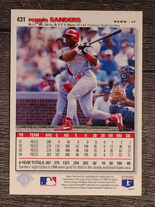 1995 Collector's Choice #431 Reggie Sanders
