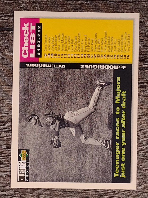 1995 Collector's Choice #527 Alex Rodriguez CL