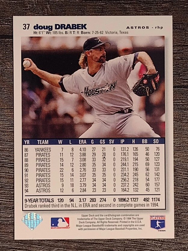 1995 Collector's Choice SE #37 Doug Drabek