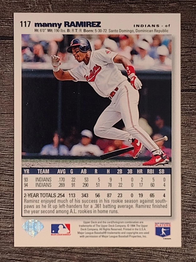 1995 Collector's Choice SE #117 Manny Ramirez