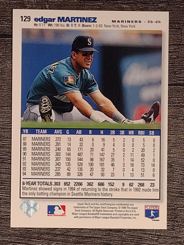 1995 Collector's Choice SE #129 Edgar Martinez