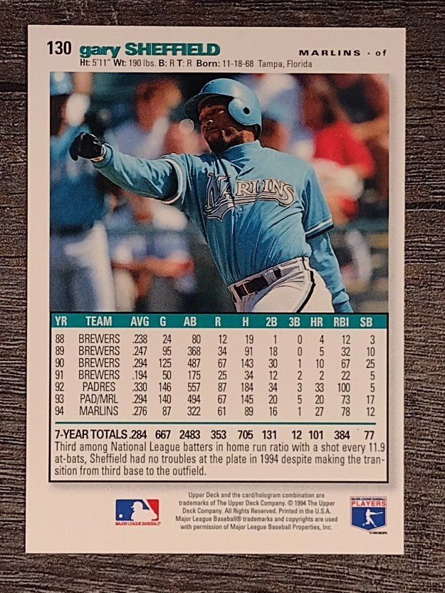 1995 Collector's Choice SE #130 Gary Sheffield