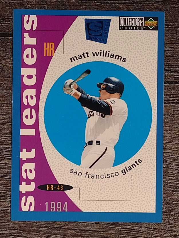 1995 Collector's Choice SE #137 Matt Williams STL