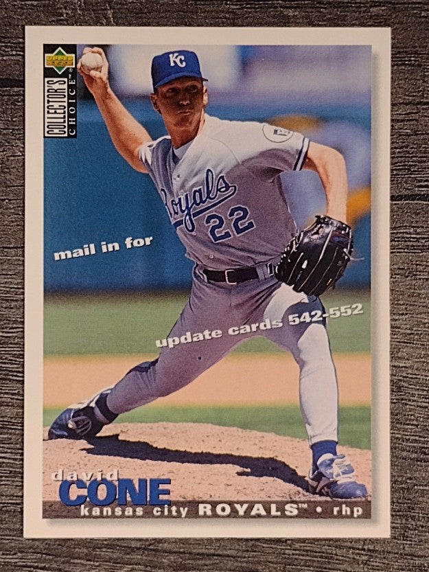 1995 Collector's Choice Trade Cards #TC2 David Cone