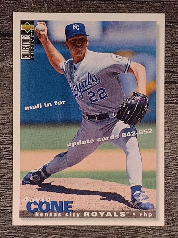 1995 Collector's Choice Trade Cards #TC2 David Cone