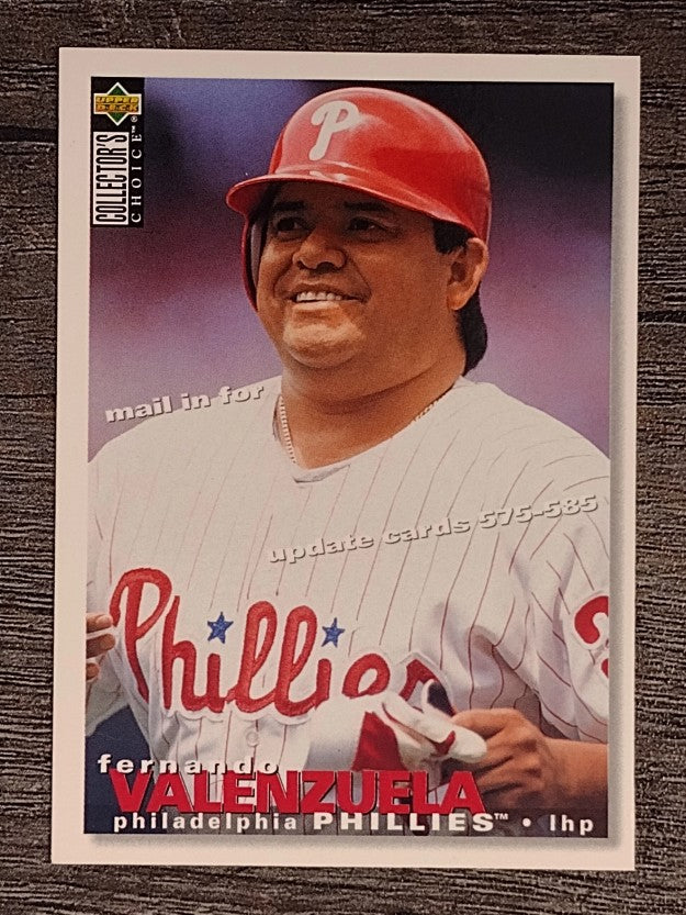 1995 Collector's Choice Trade Cards #TC5 Fernando Valenzuela
