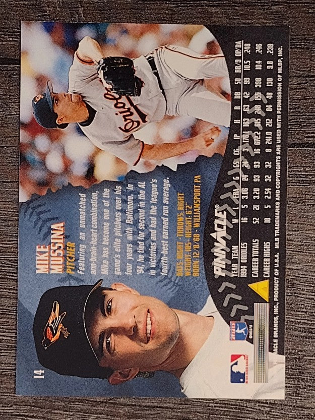 1995 Pinnacle #14 Mike Mussina
