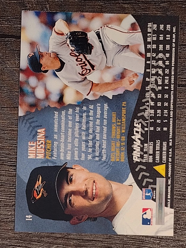 1995 Pinnacle #14 Mike Mussina