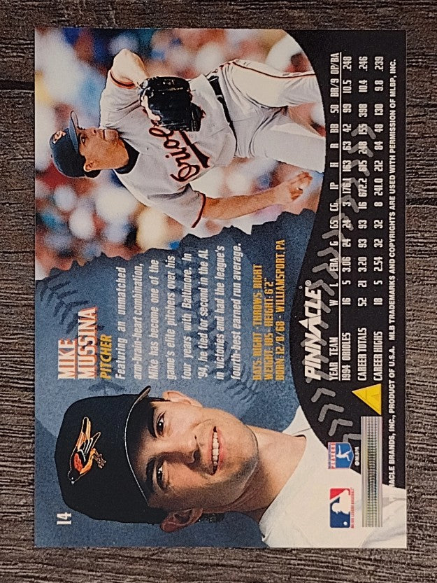 1995 Pinnacle #14 Mike Mussina