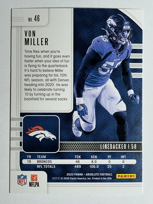 2020 Absolute Red #46 Von Miller