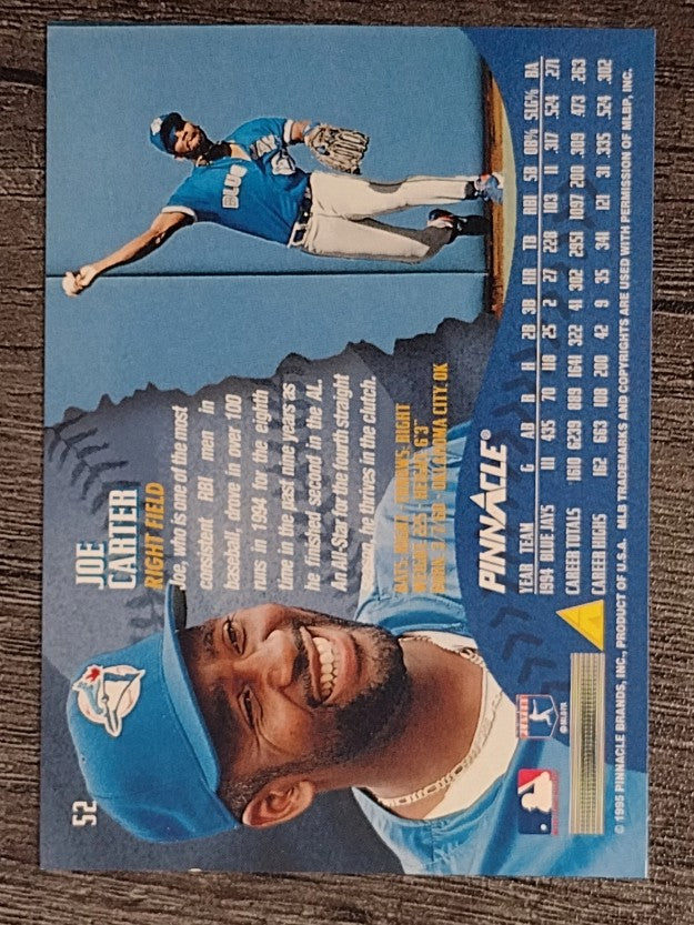 1995 Pinnacle #52 Joe Carter