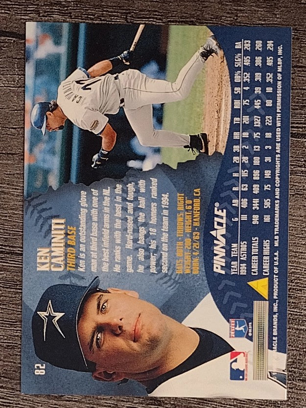 1995 Pinnacle #82 Ken Caminiti