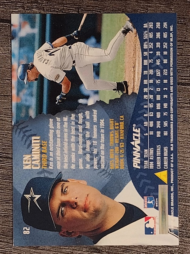 1995 Pinnacle #82 Ken Caminiti