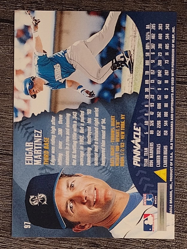 1995 Pinnacle #97 Edgar Martinez