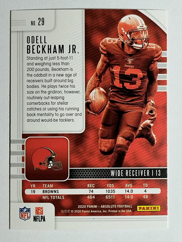 2020 Absolute Red #29 Odell Beckham Jr.