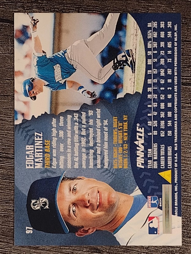 1995 Pinnacle #97 Edgar Martinez