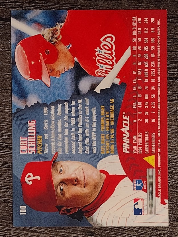 1995 Pinnacle #100 Curt Schilling