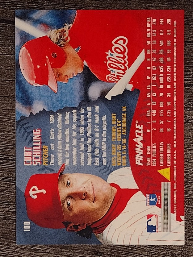 1995 Pinnacle #100 Curt Schilling