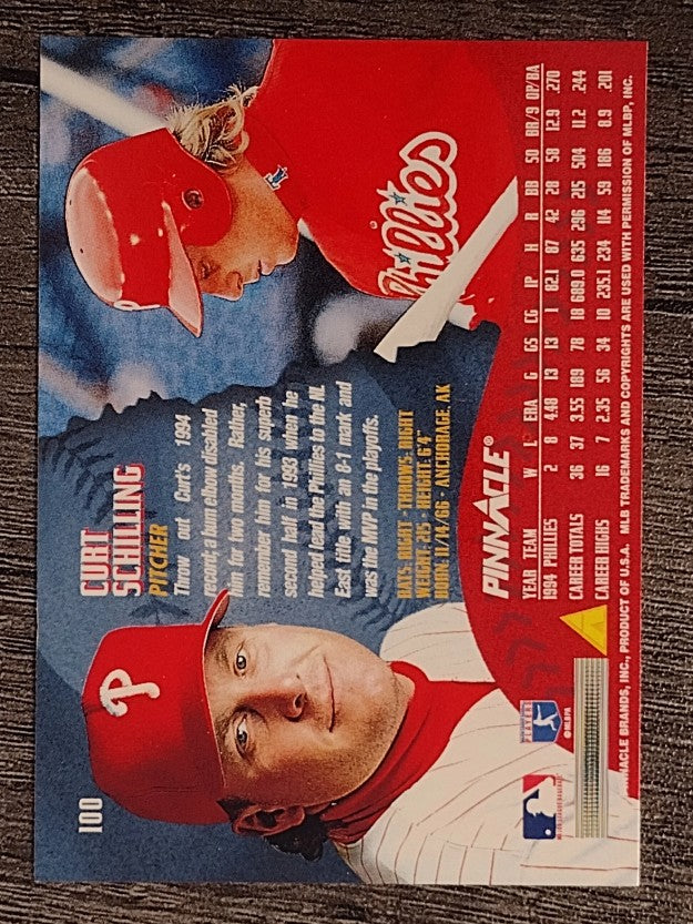 1995 Pinnacle #100 Curt Schilling
