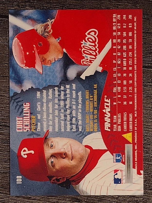 1995 Pinnacle #100 Curt Schilling