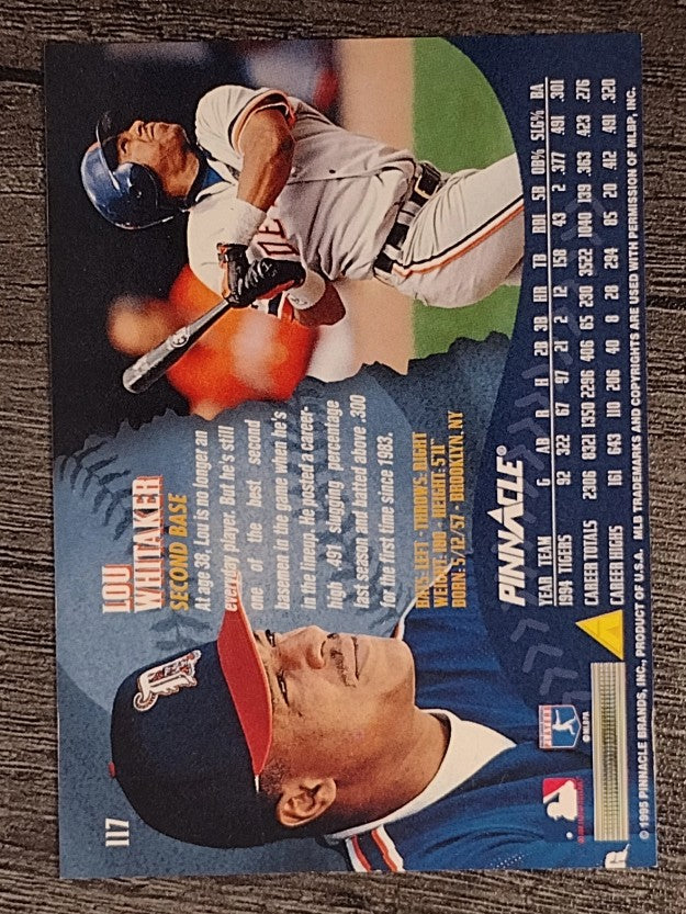 1995 Pinnacle #117 Lou Whitaker