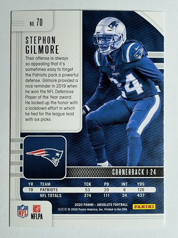 2020 Absolute Red #70 Stephon Gilmore