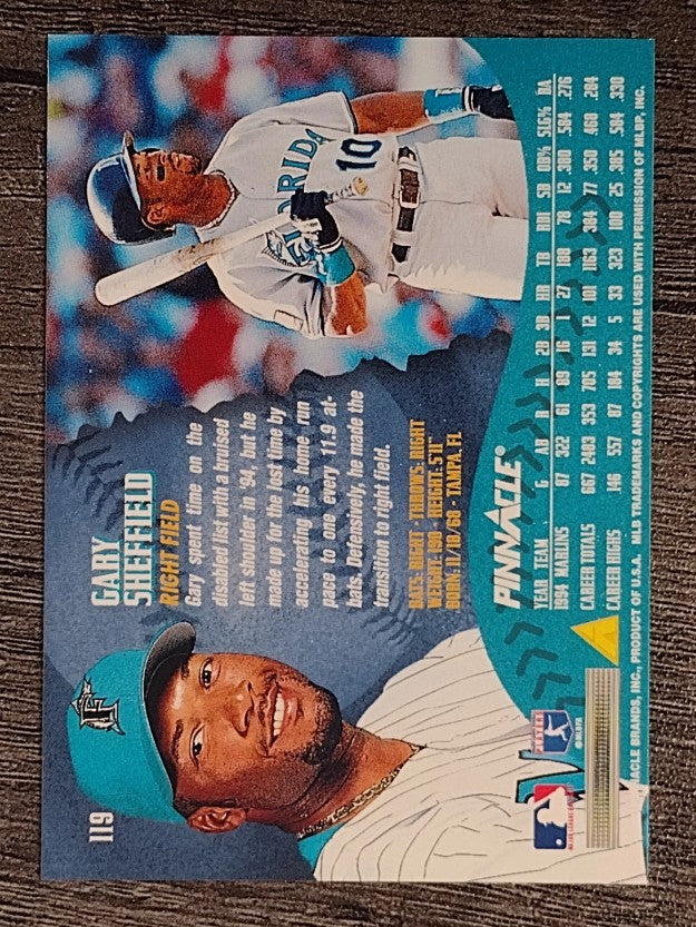 1995 Pinnacle #119 Gary Sheffield
