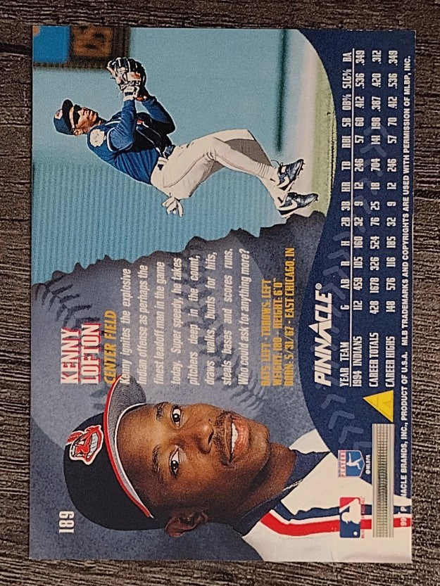 1995 Pinnacle #189 Kenny Lofton