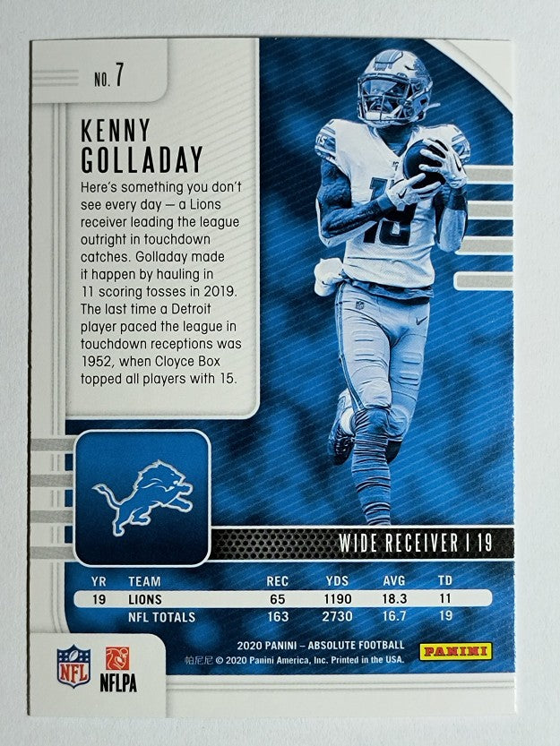 2020 Absolute Red #7 Kenny Golladay