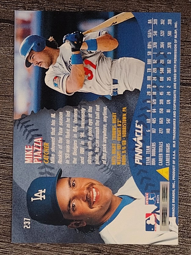 1995 Pinnacle #237 Mike Piazza