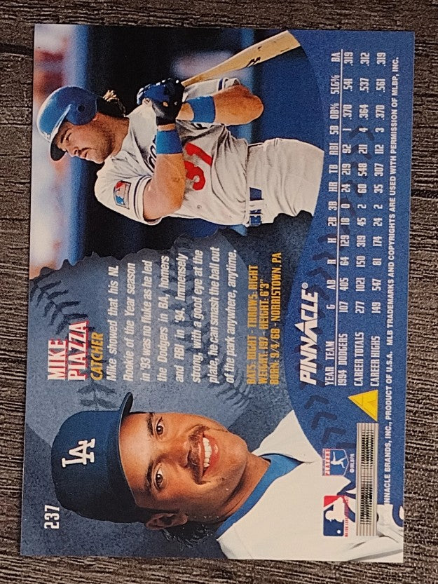 1995 Pinnacle #237 Mike Piazza